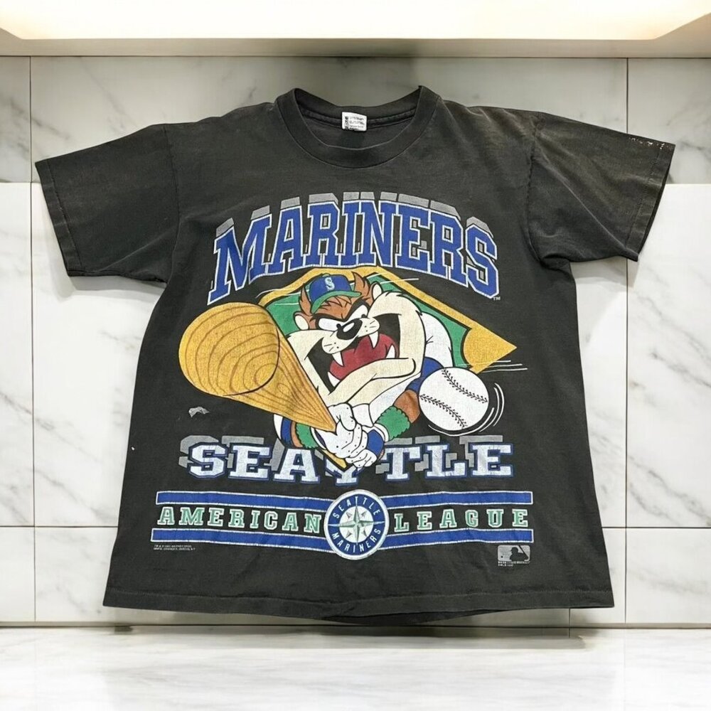 Tasmanian Devil Shirt Seattle Mariners MLB Black T shirt  AN45888